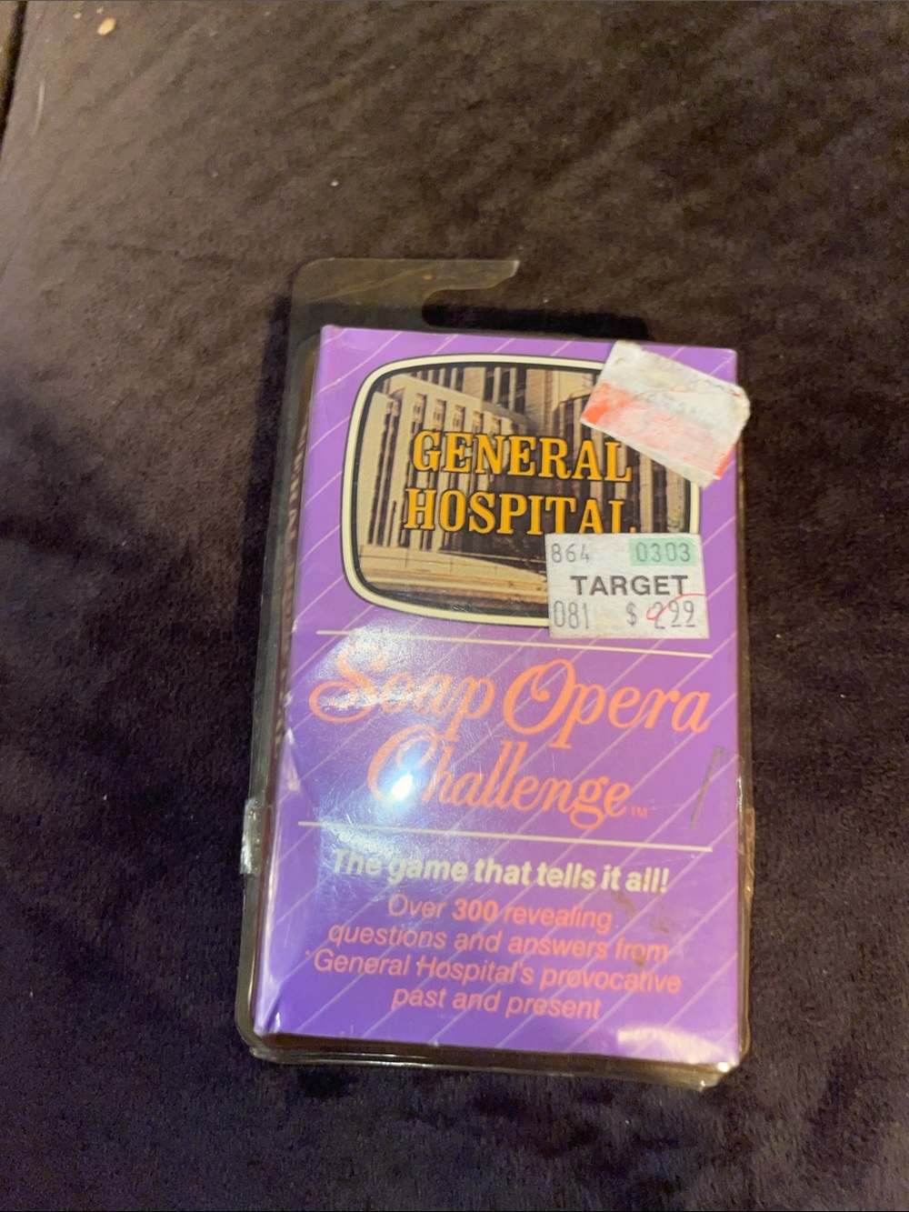 Soap Opera Challenge general hospital Card Game - Purple